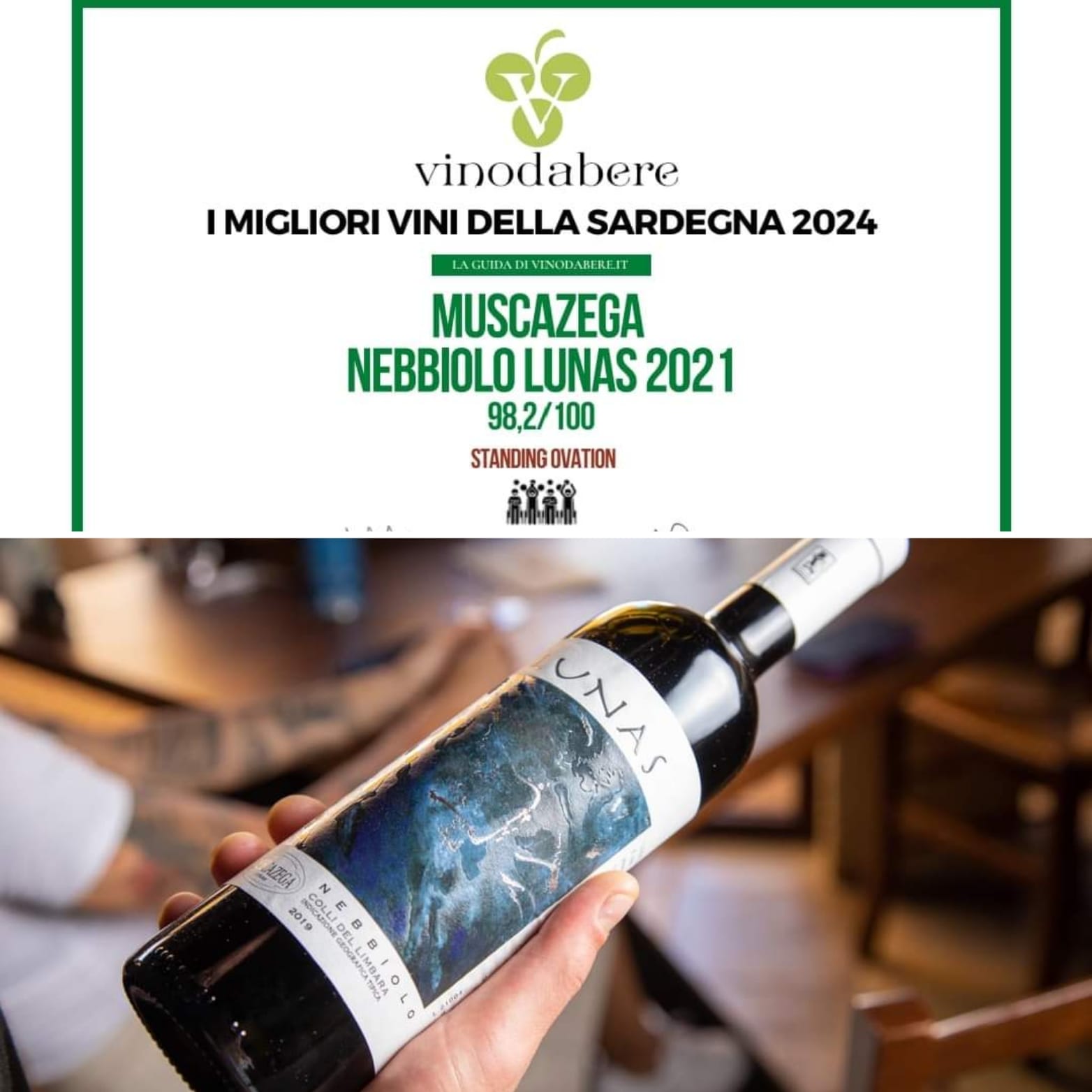 Standing Ovation di vinodabere "I migliori vini della Sardegna 2024"